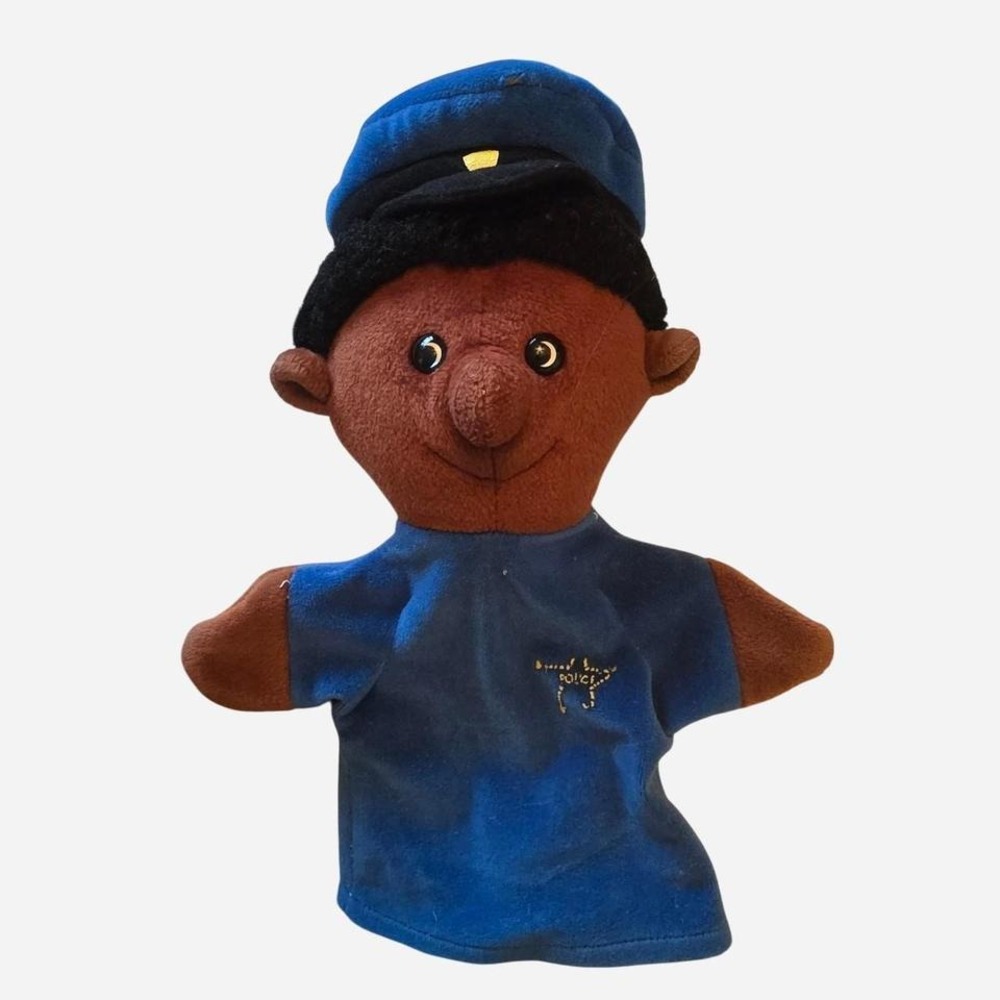 Vintage police officer hand‎ puppet